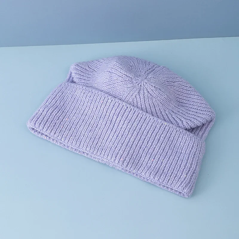 Nieuwe gebreide muts met opges - Beanie Cuffed Knit recensie en prijs