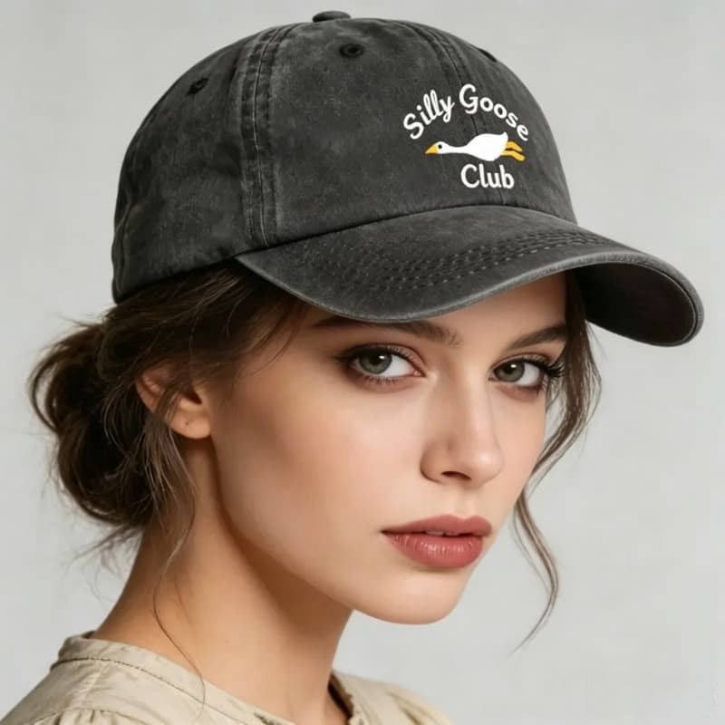 Gedrukte, gewassen katoenen, v - Golf Cap Dad recensie en prijs